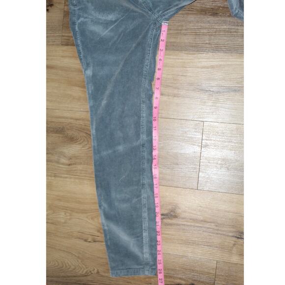 We The Free Gray Corduroy Pants Sz 27 Button Fly Boho Retro Y2K Casual Stretch - Picture 5 of 7